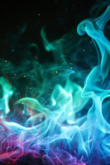 een blauwe en groene rook met de woorden " globular " aan de onderkant
