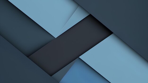 Een blauwe en zwarte abstracte achtergrond met een diagonaal ontwerp in het midden ervan met een diagonale