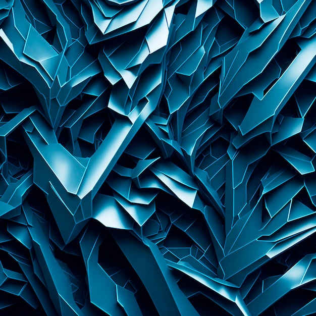 Een blauwe en zwarte achtergrond met een patroon van ijsblokjes.