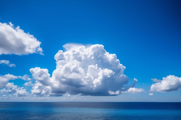 Een blauwe lucht met wolken