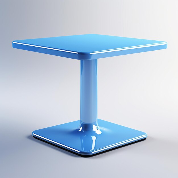 een blauwe tafel met een blauwe bovenkant met de tekst " de bovenkant "