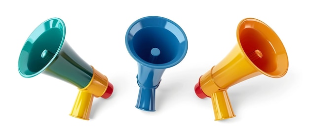 een blauwe trompet is naast een blauwe trompet