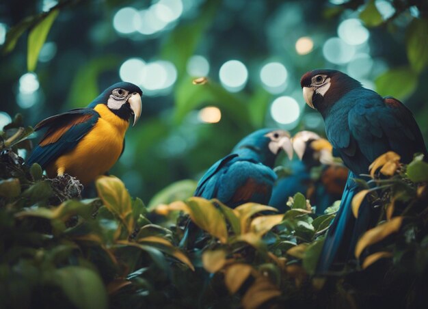 Een blauwfront papegaai
