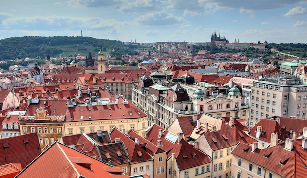 Een blik op het Tsjechische dagelijkse leven op een heldere dag