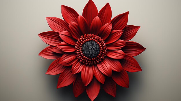 een bloem die door de kunstenaar is gemaakt
