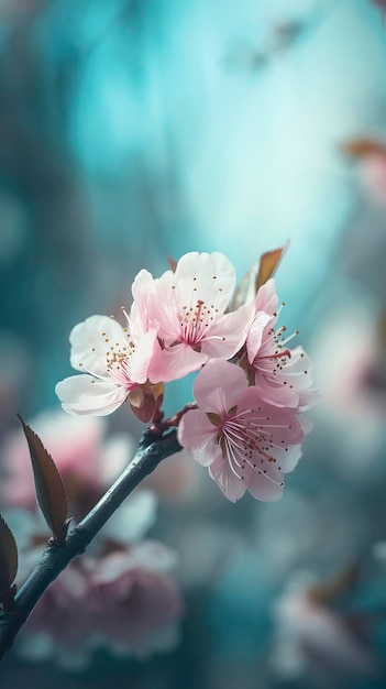 Foto een bloem in de lucht