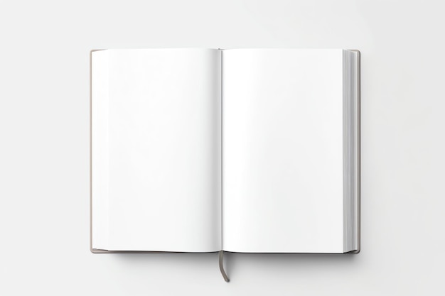 Foto een boek met blanco pagina's