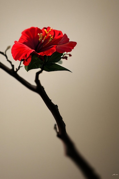 Een boeket rode bloemen met een prachtige vorm creatief ontwerp materiaal behang achtergrond