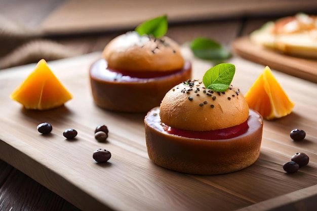 Een bord eten met daarop verschillende soorten fruit