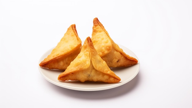 Een bord samosas uit India Generatieve AI