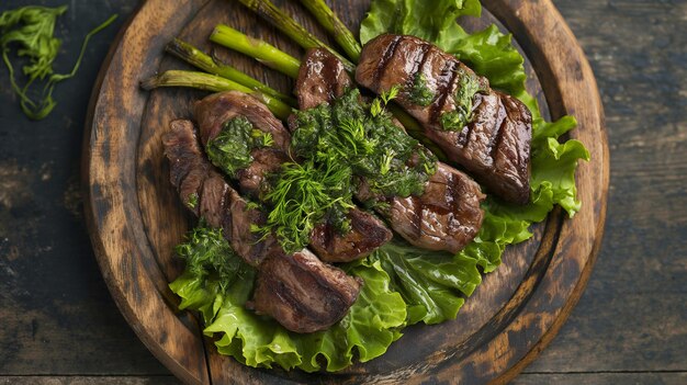 een bord steaks met broccoli en andere groenten