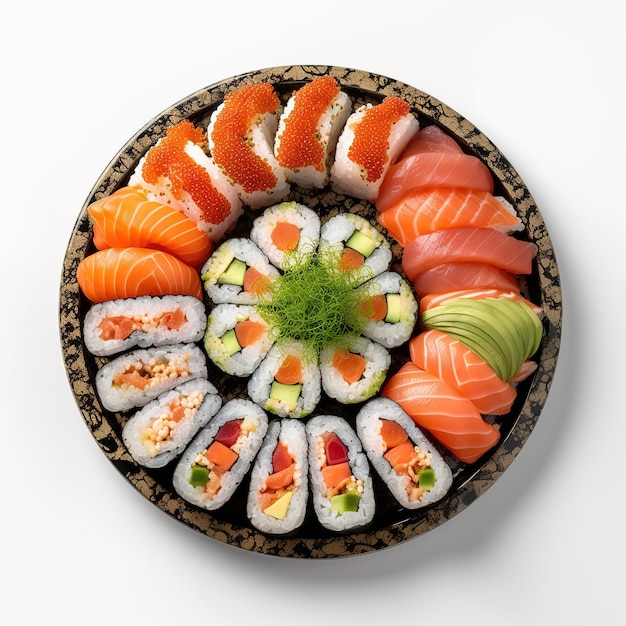 een bord sushirol