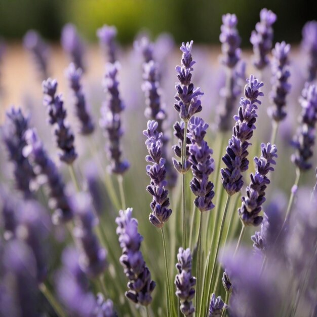 Foto een bos lavendelbloemen