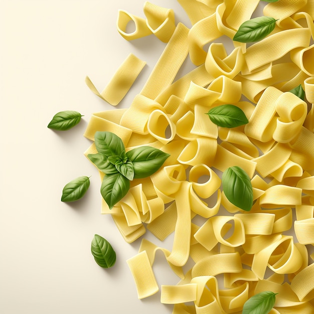 Een bos pasta met het woord pasta erop