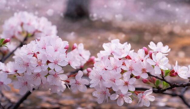 Een bos van roze kersenbloesems