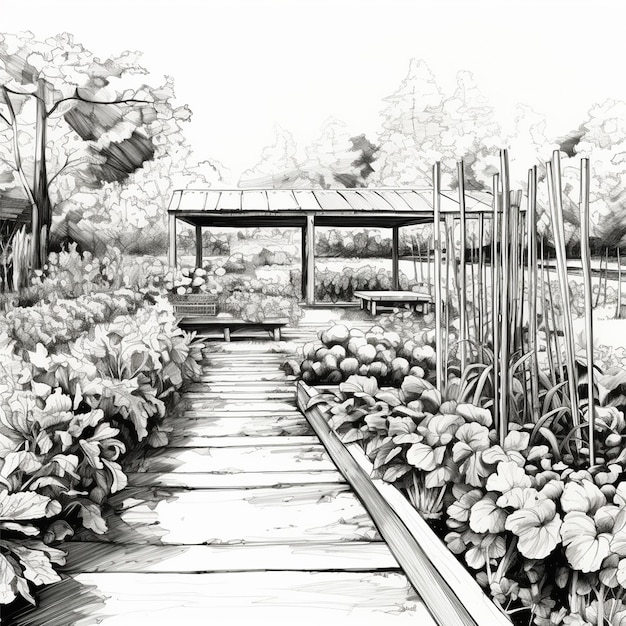 Een botanisch paviljoen
