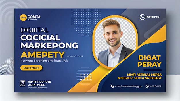 een brochure voor een visitekaartje met de tekst "marketing quotes"