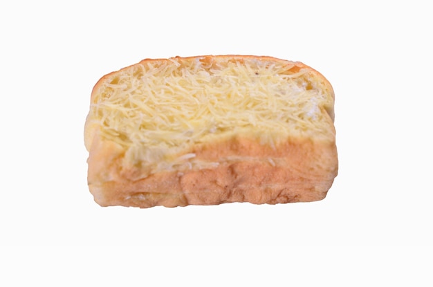 Een brood met kaas erop