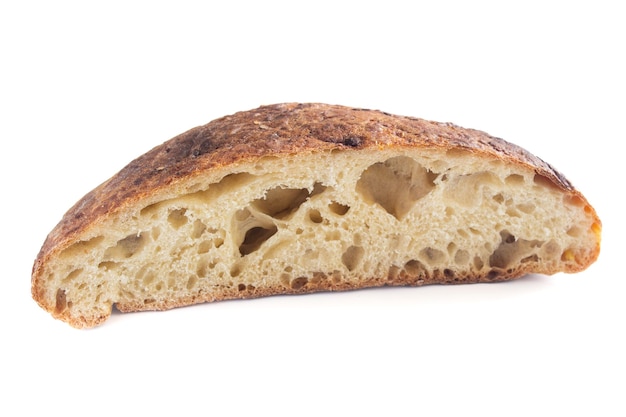 Een brood waarvan de binnenkant is uitgesneden