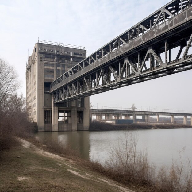 Een brug over het water waar "het woord" op staat.