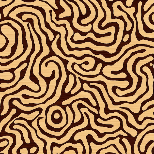 Een bruin en zwart patroon met het woord zigzag erop