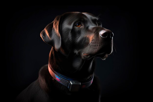 Een bruine Labrador-retriever Generatieve AI