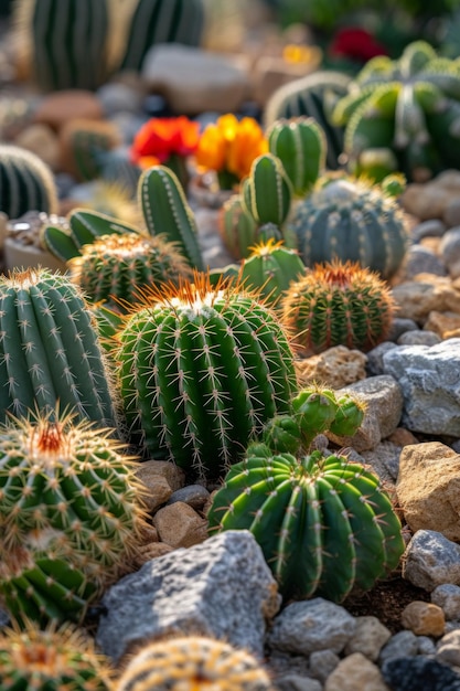 Een cactustuin.