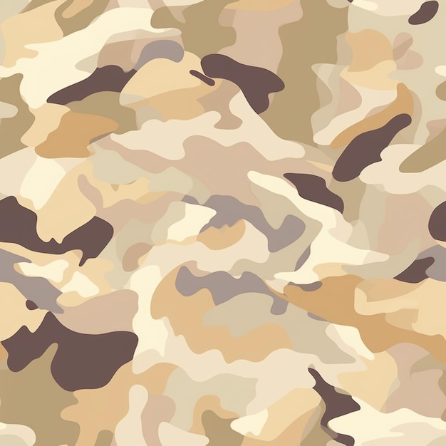 Een camouflagepatroon dat bruin en beige is.