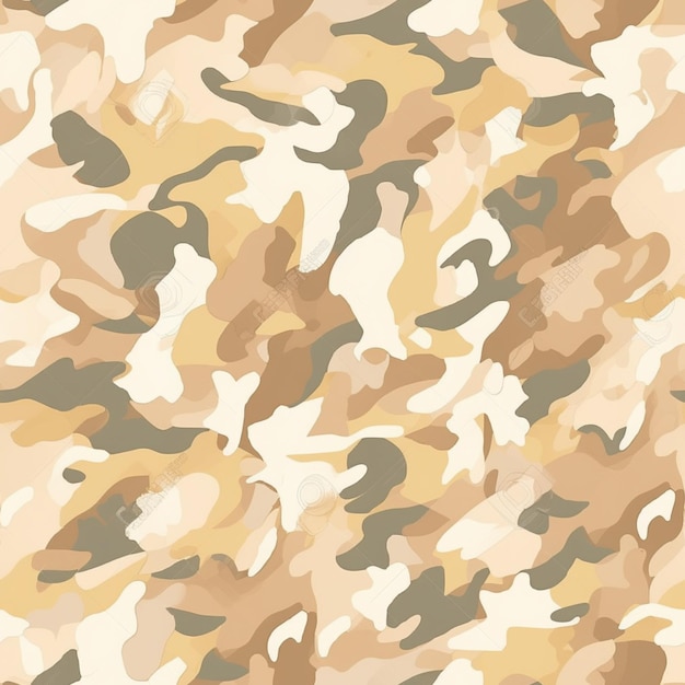 Een camouflagepatroon dat bruin en beige is.