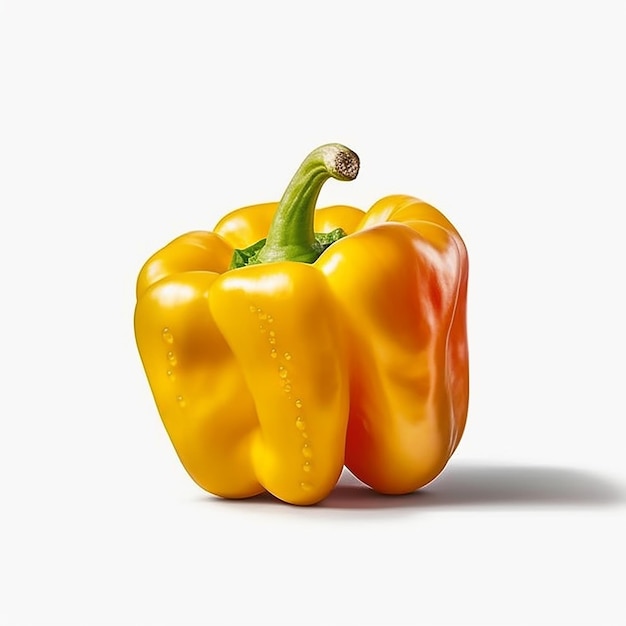 Foto een capsicum op een witte achtergrond