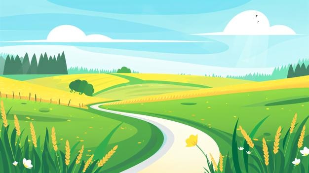 een cartoon illustratie van een weg met een weg er doorheen