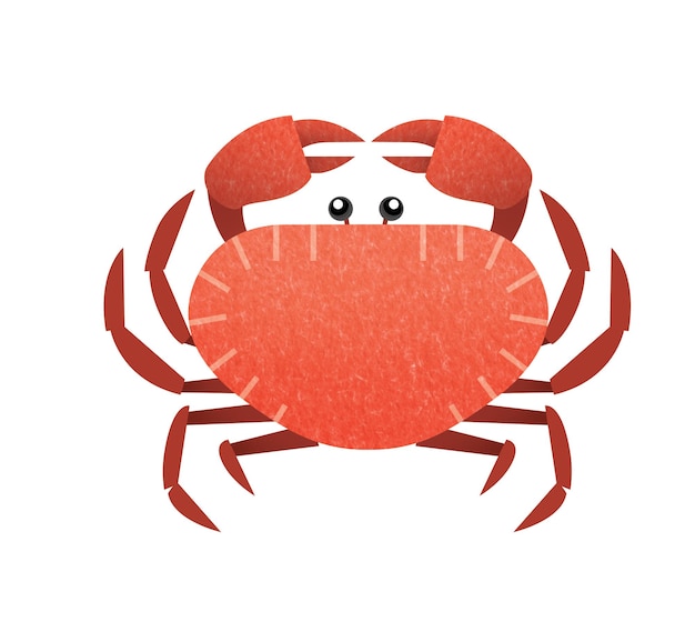 Een cartoon krab illustratie