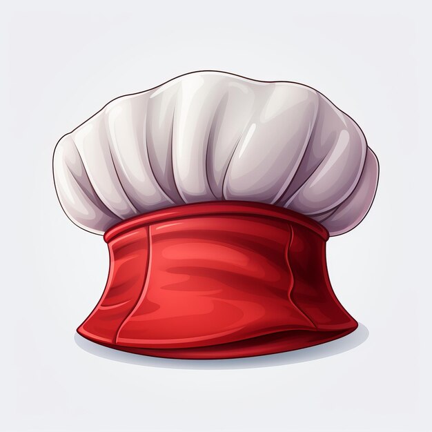 Foto een cartoon van een chef39s hoed
