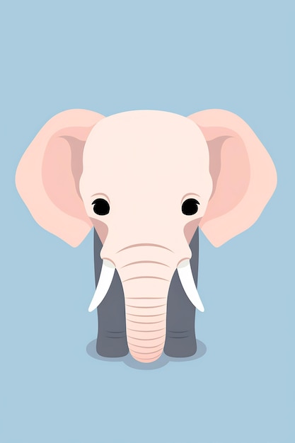 een cartoonillustratie van een olifant die een pak en een shirt draagt met een shirt met de tekst olifant