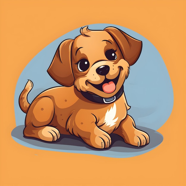 Een cartoonpuppy