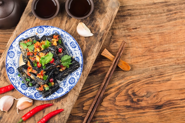 Een chinese snack: stinkende tofu