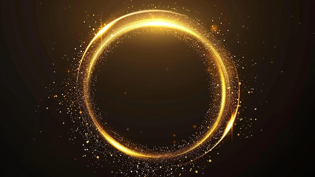 een cirkel met de woorden goud erop