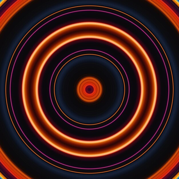 Een cirkel met een rode cirkel in het midden