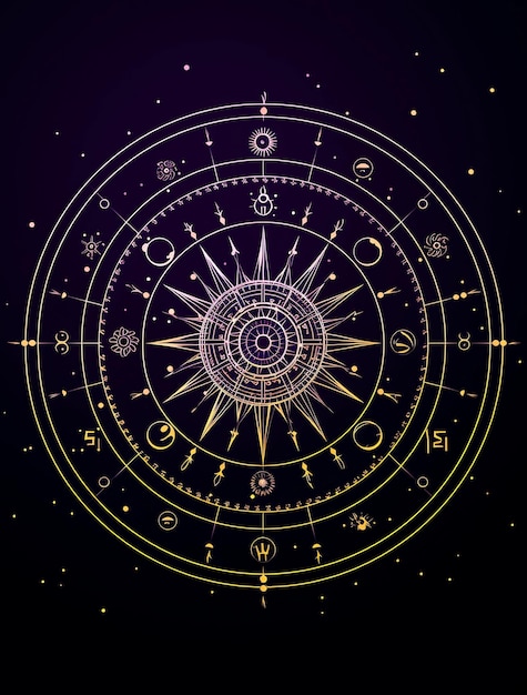 een cirkel met het woord zodiac erop