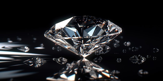een close-up beeld van diamanten