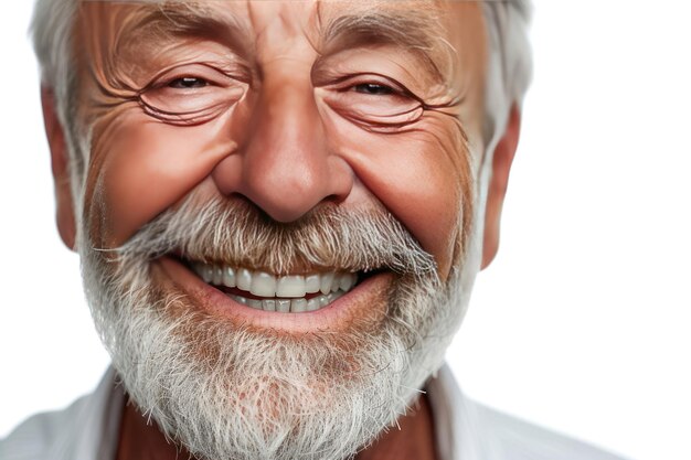 Een close-up foto portret van een knappe oude volwassen Ai generatieve