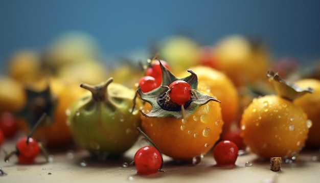 Een close-up fruit fotoshoot Zeer gedetailleerd en hd kwaliteit Fruit concept