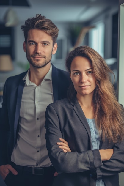 Een close-up stockfoto van een man en vrouw die naast elkaar staan