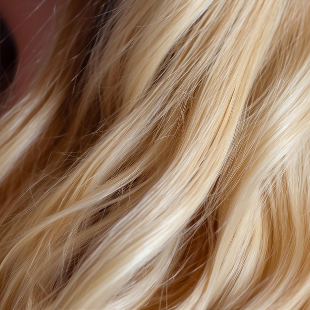 Een close-up van blond haar Generatieve ai