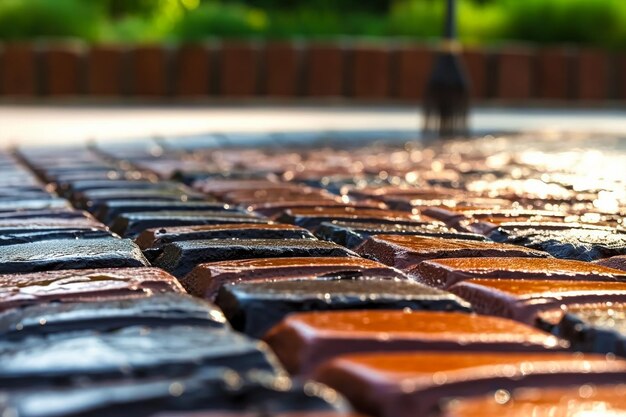 Foto een close-up van een bezem met het woord regen erop