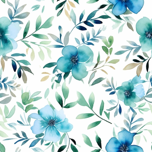 een close-up van een blauwe bloem op een witte achtergrond generatieve ai