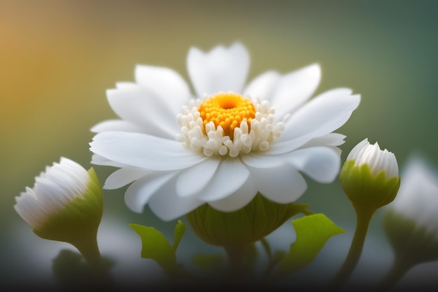 Een close-up van een bloem met het woord jasmijn erop Generatieve AI