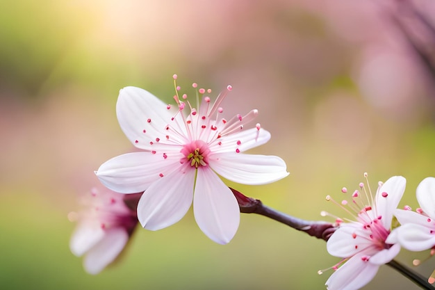 Een close-up van een bloem met roze bloemblaadjes