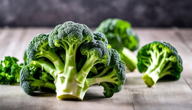 Een close-up van een broccoli bloem