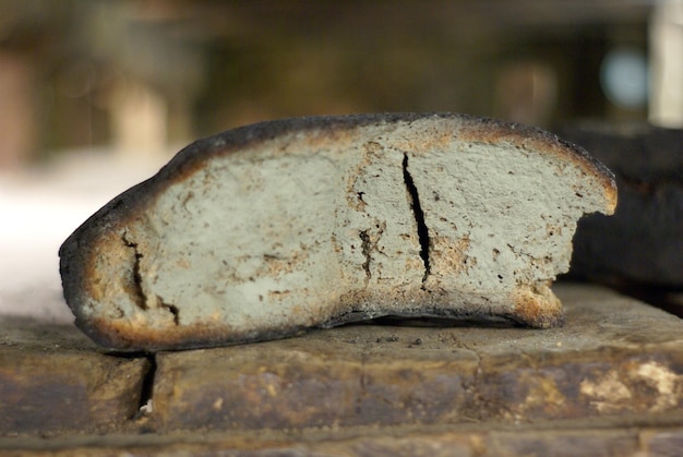 Foto een close-up van een brood